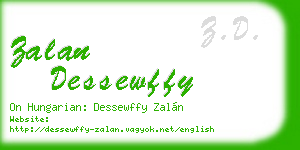 zalan dessewffy business card
