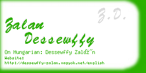 zalan dessewffy business card